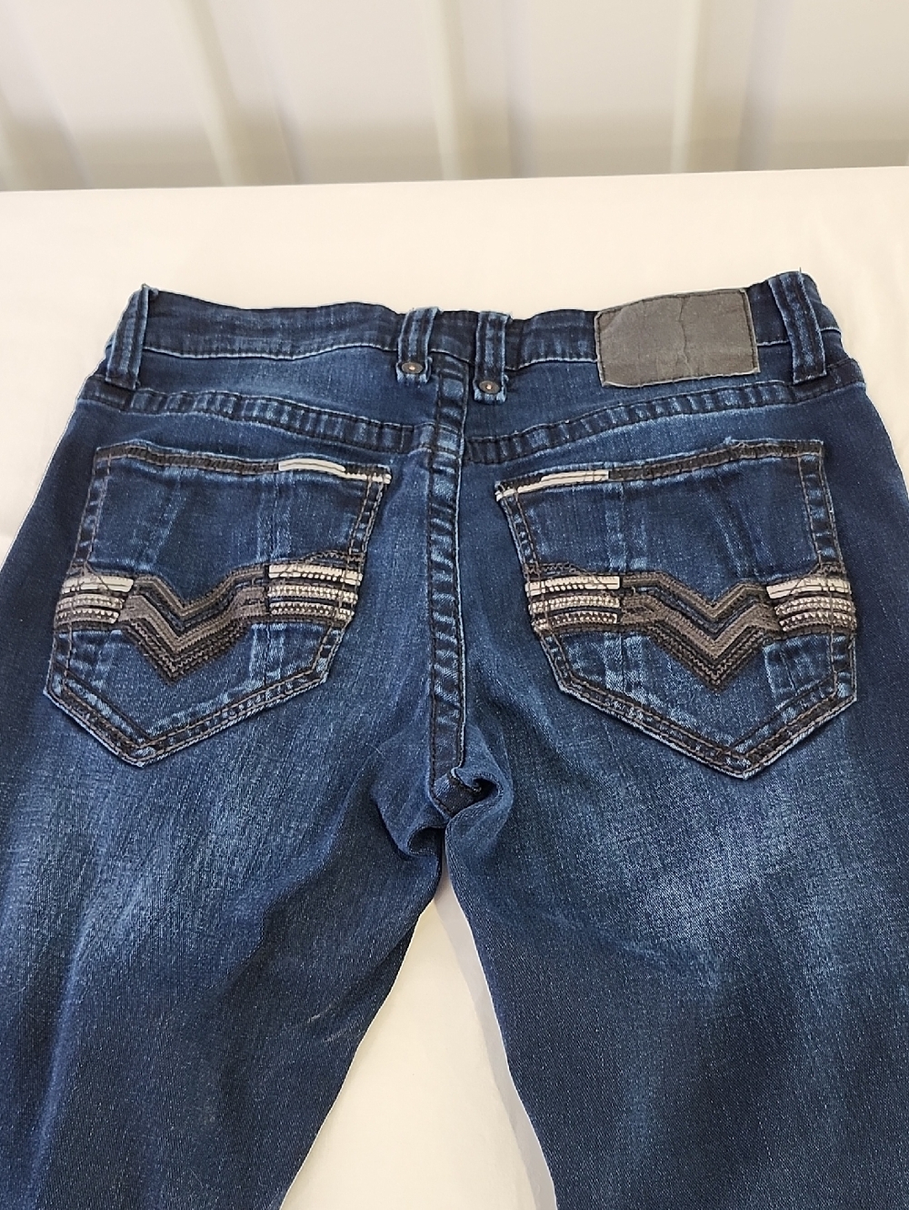 Salvage Supply Co Buckle Mens Mayhem Indigo Straight Reg Fit Jeans Size 30x32
